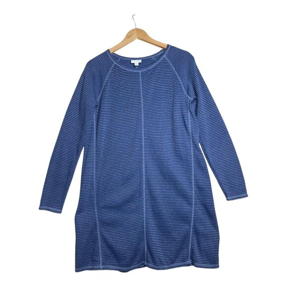 J. JIll Striped‎ Knit Sweater Dress size Small Blue - Picture 1 of 6